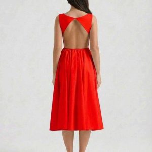 Crimsona Midi Dress